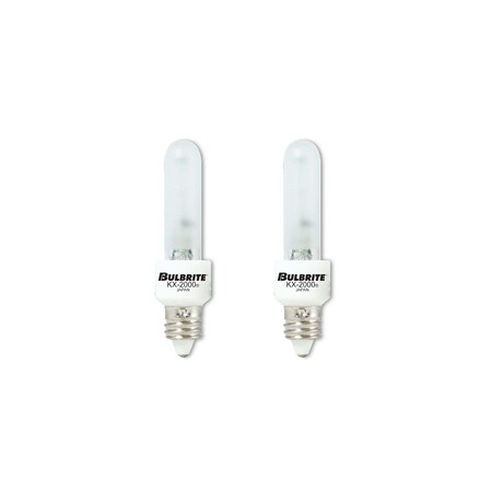 Bulbrite Mini-Candelabra Screw Base E11 Light Bulb, 40 Watt, Frost, 2PK 861347