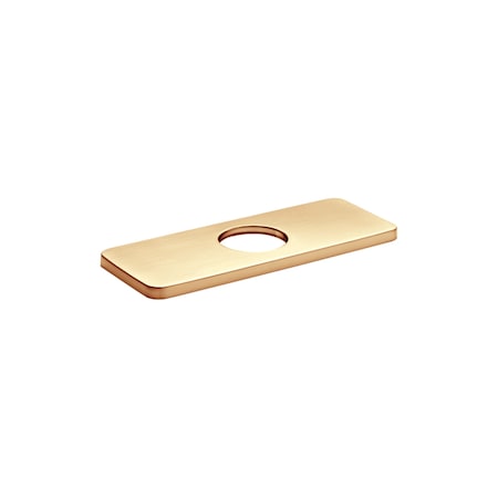 Hansgrohe E&S Accessories Base Plate for Modern Single-Hole Faucets, 6" in Brushed Bronze 04565140