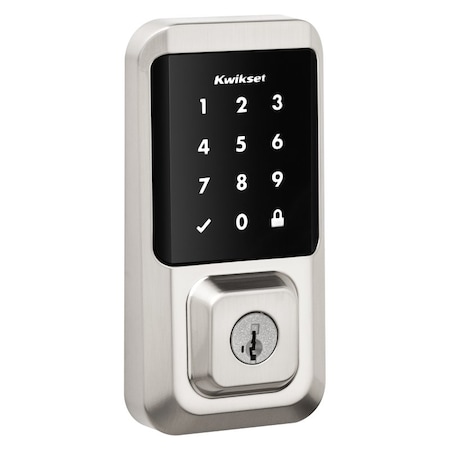 Kwikset Touchscreen Wi-Fi Enabled Smart Lock, Keyless Key, AAA Grade, Zinc, Satin Nickel 939 WIFI TSCR 15