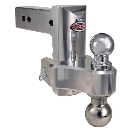 Trimax 2.5 in. 6 Pin & Clip Aluminum Drop Hitch for Receivers WYETRZ6ALHD