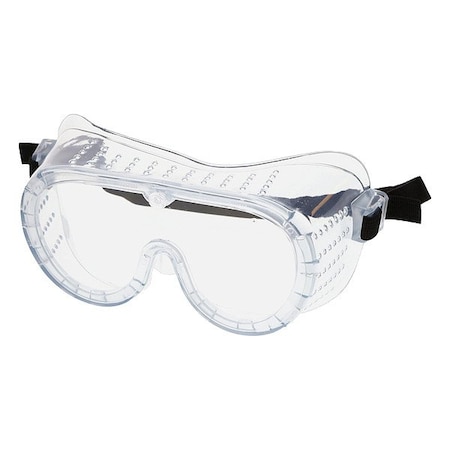 Mcr Safety Safety Goggles, Clear Lens, UV-Anti-Fog Lens, Direct Vent/Perforated, PVC Frame, 22 Series 2225