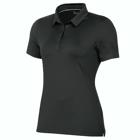 Under Armour T2 Green Women's Golf Polo - Black-R/M UW0550-999R