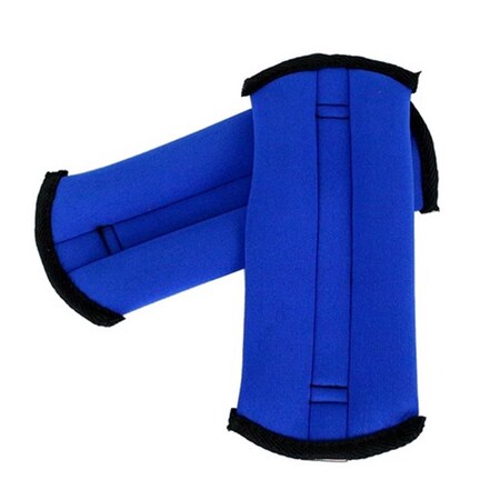 Shelter Blue Colored Wrists Ankle Weights, 2 Lbs 9442
