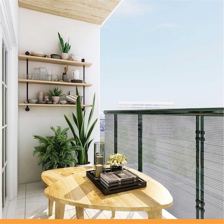 Gan Eden 6 x 15 ft. 90 Percent UV Block Shade Fabric, Stone GA1777308