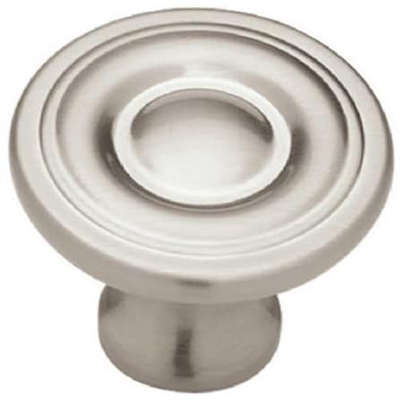 Liberty Hardware P50141H-SN-C 1.25 in. Brushed Satin Nickel Ring Round Knob 12PK 290379