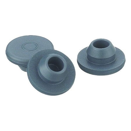 Wheaton Stopper, 6.25 mm H, Bromobutyl, Gray, PK1000 W224100-400