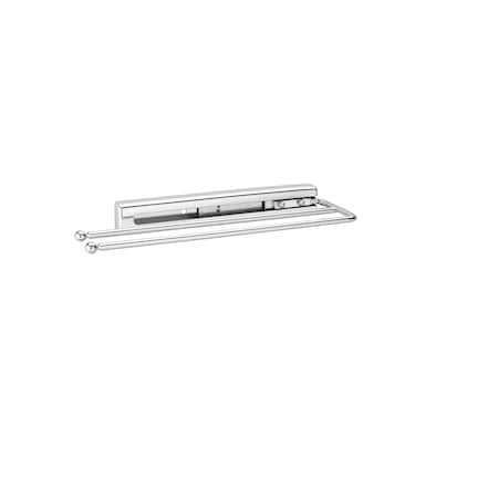 Rev-A-Shelf Steel, Chrome, 3.88 in W, 1.5 in H, 12.88 in D 563-51-C