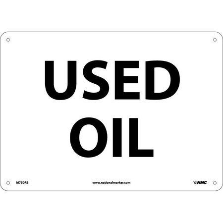Nmc Used Oil Sign, M750RB M750RB