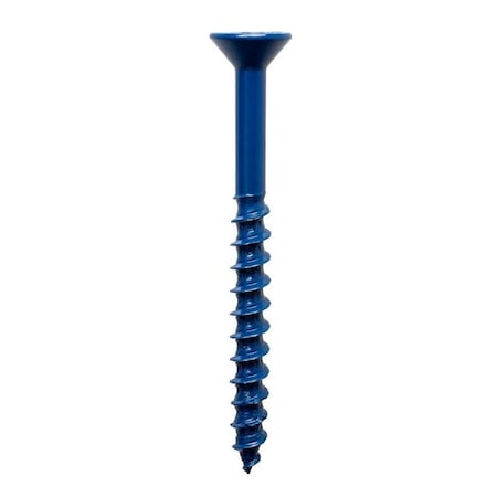 Simpson Strong-Tie Titen Turbo Screw Anchor, 1/4 in Dia, 2-3/4 in L, Carbon Steel, Ceramic-Coated/Zinc TNT25234TFC8