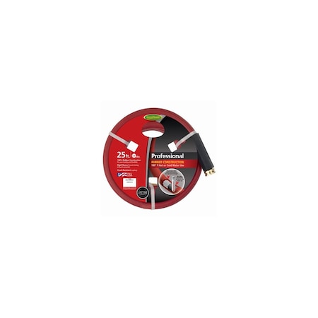 Teknor Apex Professional Hot Water Hose, 3-Ply Rubber, 5/8-In. x 25-Ft. 8696GT-25