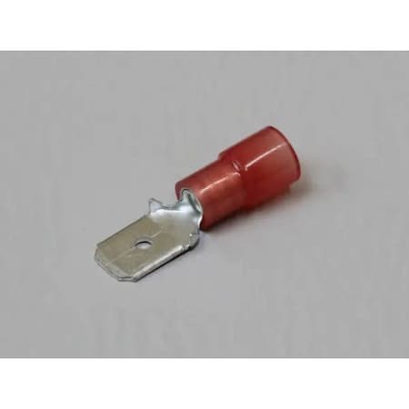 Nichifu Half-Insulated Disconnect Terminals, Extra Copper Sleeve, Male, AWG 18-16 TMDEN 630809-M-RCL