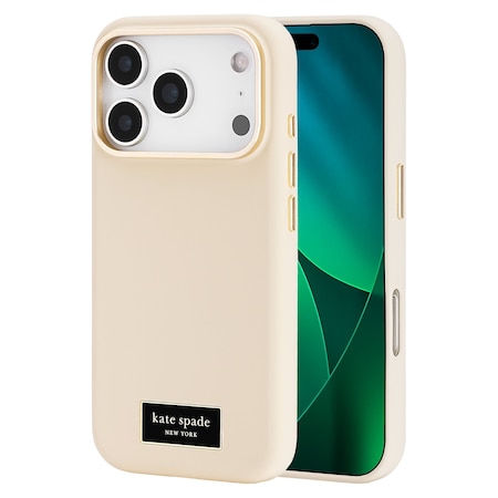 Kate Spade Silicone Magsafe Case For Apple Iphone 17 Pro - Icon Perfect Beige KS057334