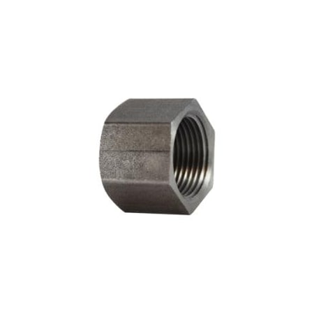 Midland Industries CAP HEX 1/2IN FNPT STL BK 150LB 1/2-14 67473