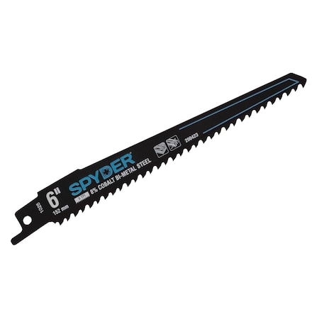 Spyder 6 Inch 6 TPI Bi-Metal Reciprocating Saw Blade, 5 Pieces - 200423-5