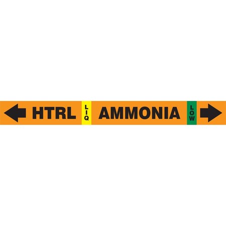 Accuform IIAR SELFSTICK AMMONIA PIPE MARKER RAK109T