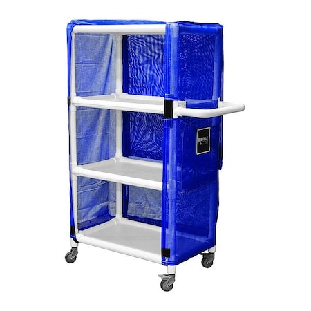 Royal Basket Trucks Linen  Cart, 600 lb Capac., 42" L G42-BBX-L3A-4ULN