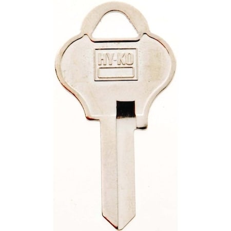 Hy-Ko Key Blank, Brass, Nickel, For: Pado Cabinet, House Locks and Padlocks 11010PA2