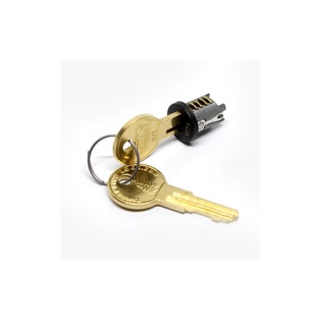Compx Security Products Timberline Lock Plug Black C300LP-KA107T-19