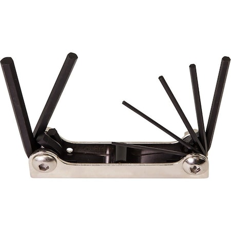 Klein Tools 7 Piece Metric Fold-Up Hex Key Set, 70582 70582