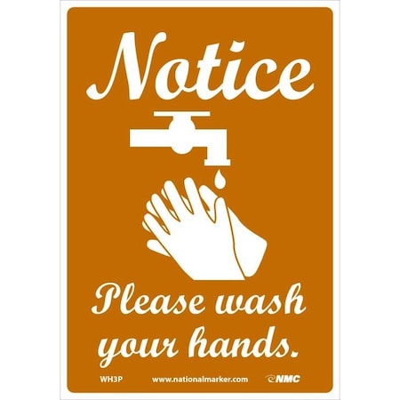 Nmc Notice Please Wash Your Hands, WH3P WH3P