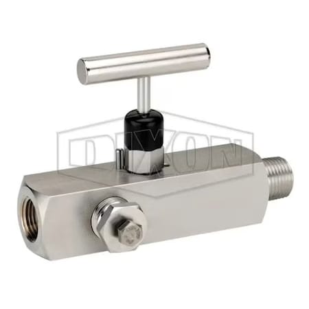 Dixon Multiport Needle Valve, 1/2-14 Nominal, 1/2 in FNPT Port, 10000 psi Pressure, 316 SSss Steel Bo MFS204