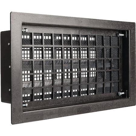 Master Flow FVRABL Automatic Foundation Vent, 57 sq-in Net Free Ventilating Area, Polyethylene, Black FVRABL