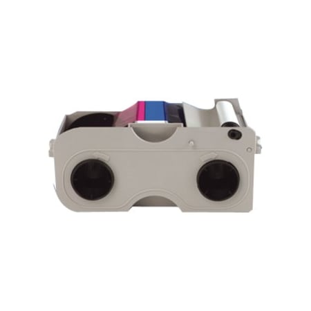 Hid Half Panel YMCKO Cartridge, Cleaning Roller: Full-color ribbon, resin black and clear 45014