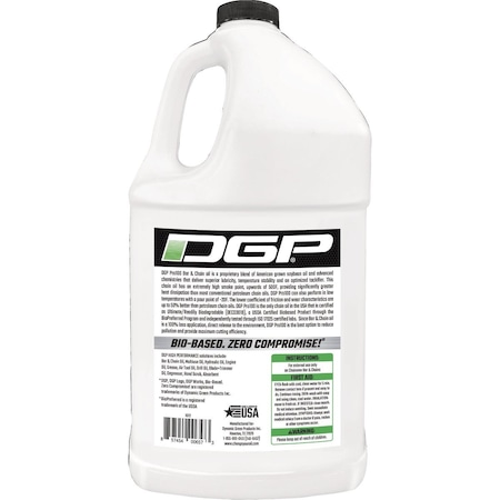 Dgp 1 Gal. Pro 100 Bar & Chain Biodegradable Oil 1012