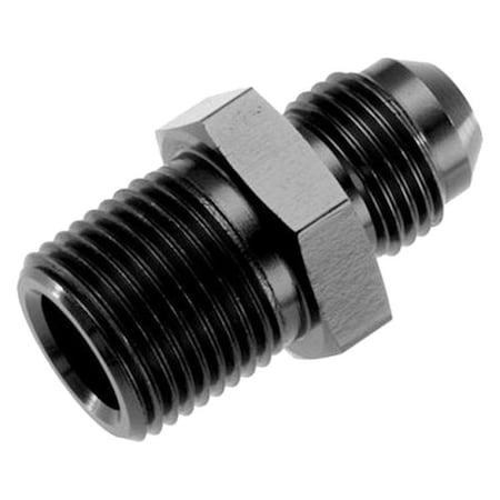 Safety First 03 Straight Male Adapter To -04 NPT Male - Black SA3711318