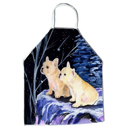Carolines Treasures Starry Night French Bulldog Apron - 27 x 31 in. SS8395APRON