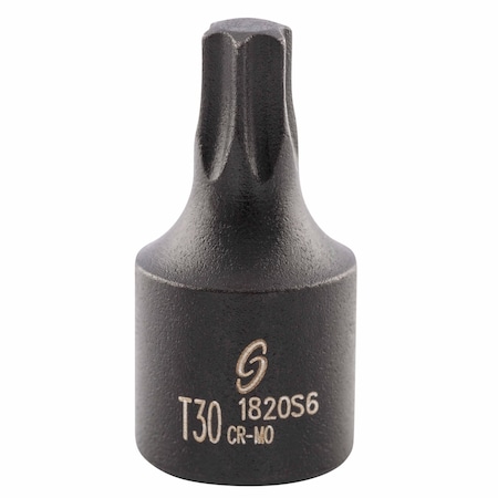 Sunex 1/4 in Drive T30 Internal Star Impact Socket 1820S6