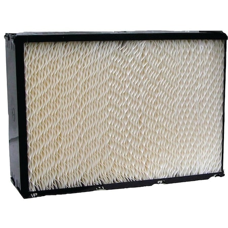 Essickair Wick Filter, 1634 in L, 412 in W, Plastic Frame, White 1045