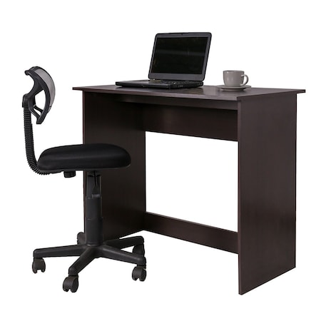 Homeroots Minimalist Dark Walnut Work and Study Table 475978