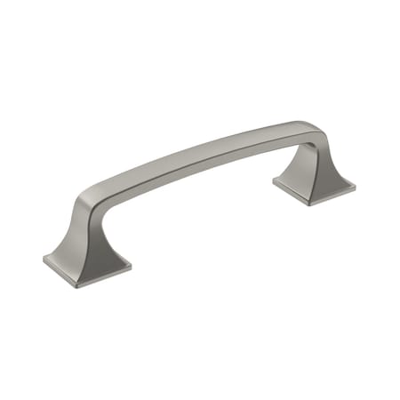 Amerock Ville 3-3/4 inch (96mm) Center-to-Center Satin Nickel Cabinet Pull, 10PK 10VMP36775G10