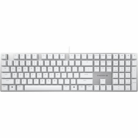 Cherry KC 200 MX-Wired Keyboard - MX2A SILENT RED - Silver/White Housing G80-3950LHBUS-1