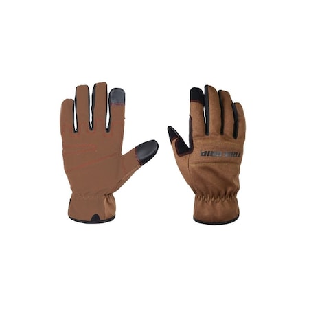 True Grip Work Gloves Men's Indoor/Outdoor Black/Brown XL Black/Brown 98533-23