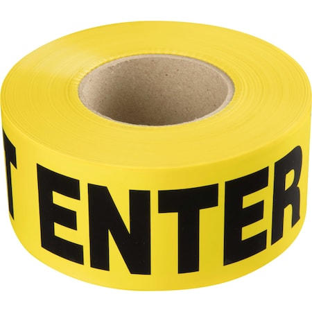 Ironwear 3in x 1000' Barricade Caution Do Not Enter Tape, 2.0 Mil Thick 1102-02