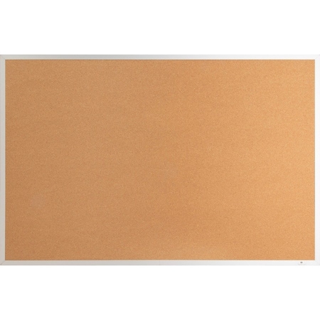 Lorell Aluminum Frame Cork Board 18" Height x 24" Width Cork Surface 19763