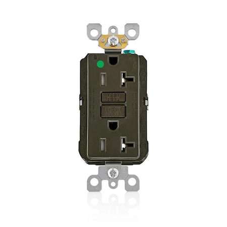 Leviton AFCI Receptacle 20A HG/TR Brown AFTR2-HG