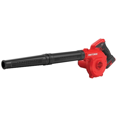 Craftsman V20 Cordless Battery-Powered Handheld Leaf Blower, 95 cfm, 125 mph, Bare Tool, 71 dB CMCBL0100B