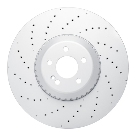 Dynamic Friction Co DFC GEOSPEC Coated Rotor - Drilled 624-63195