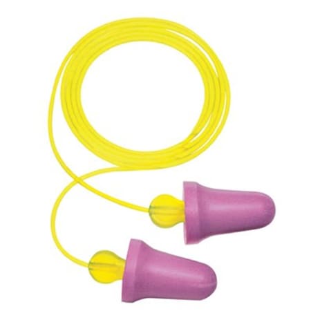 3M Personal Safety No-Touch Corded Push-To-Fit Earplugs- Hearing Conservation P2001, 100PK 247-P2001