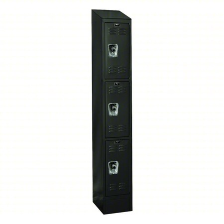 Hallowell Locker, 12 in W, 15 in D, 78 in H URB1258-3ASB-ME