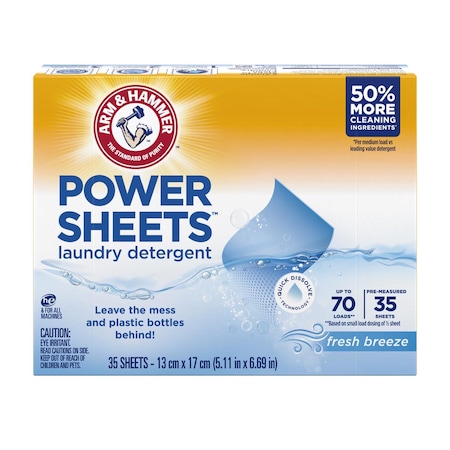 Arm & Hammer Refreshing Breeze Scent Detergent Sheets 1 pk 00366