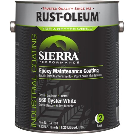 Rust-Oleum Epoxy, Oyster White, S60, 1gal 248281
