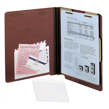 Esselte Pendaflex 99376 Self-Adhesive Vinyl Pockets 4 x 6 Clear Front/White Backing 100/box 99376