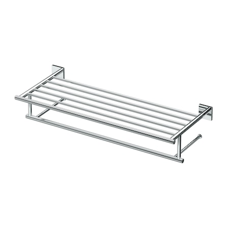 Gatco Elevate 26" Minimalist Towel Rack, Chrome 4057