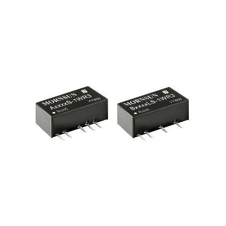 Mornsun 1W isolated DC/DC converter Fixed input voltage and unregulated dual/single output B0505LS-1WR3