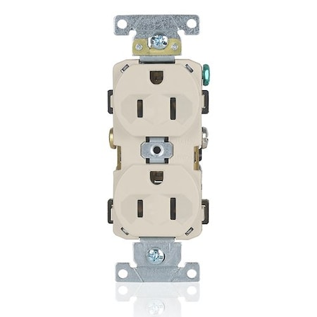 Leviton Dup Rec 15A 125V Self-Gr LtAl BR15-T