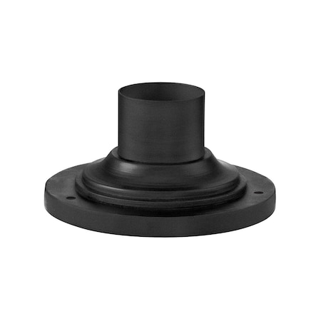 Troy Lighting Textured Black Round Pier Mount 8 In. Textured Black PMB4942-TBK